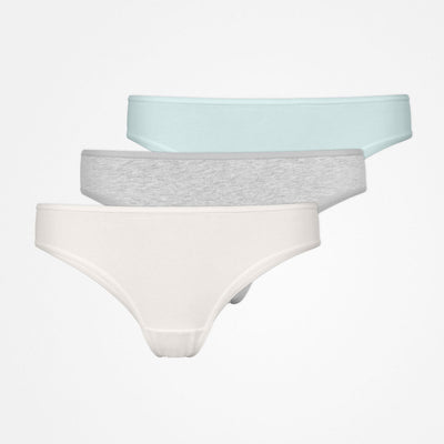 Slip brésilien - Sous-vêtements - Mix (Gris clair/Bleu clair/Crème)