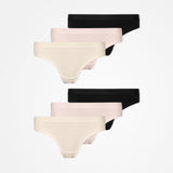 {"alt": "Brazilian Slips mit Gummibund - Unterhosen - Mix (Hellbeige/Rose/Schwarz)", "quantity":"2"}