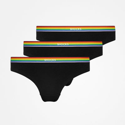 Braziliaanse slip met elastische tailleband - Mix (Pride)