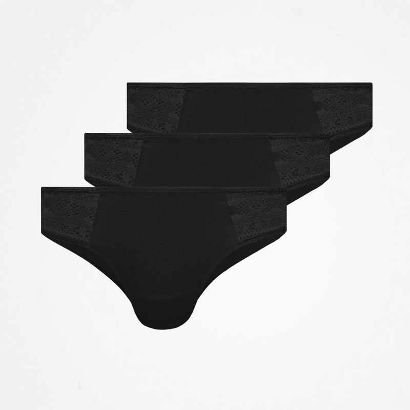 Snocks Brazilian Slips mit Spitze aus Bio-Baumwolle
