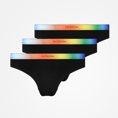 Slip brasiliano con elastico in vita - Mutande - Mix (Pride)
