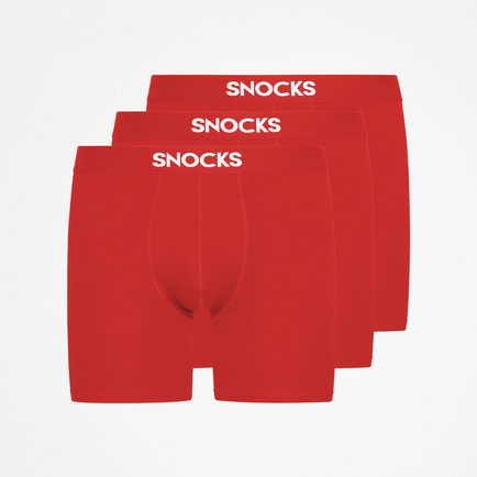Lange Boxershorts - Unterhosen - Rot