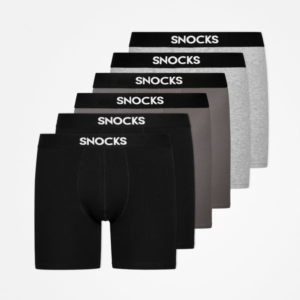 Boxers longs | Mix (noir/gris/gris clair)