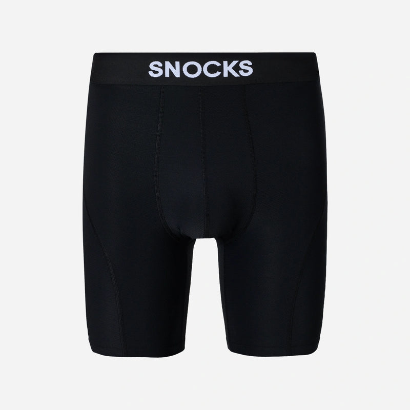 Lange Sport Boxershorts - Unterhosen -  Schwarz