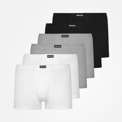 Boxers Rétro - Sous-vêtements - Mix (Noir/Blanc/Gris)