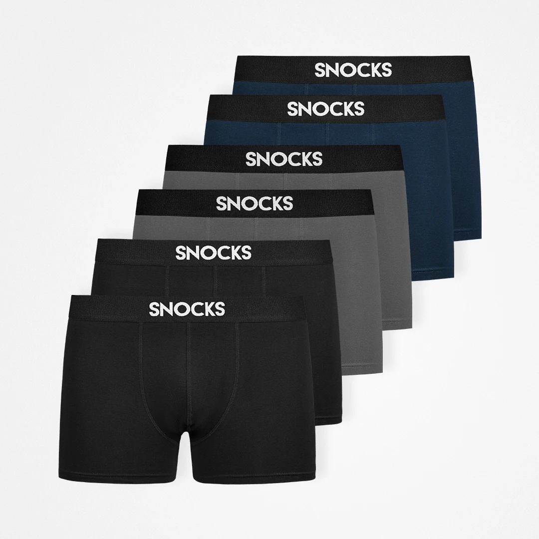 Boxershorts - Unterhosen - Mix (Schwarz/Grau/Blau)
