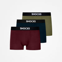 Premium boxershorts - Onderbroek - Mix (Rood/Olijf/Blauw)