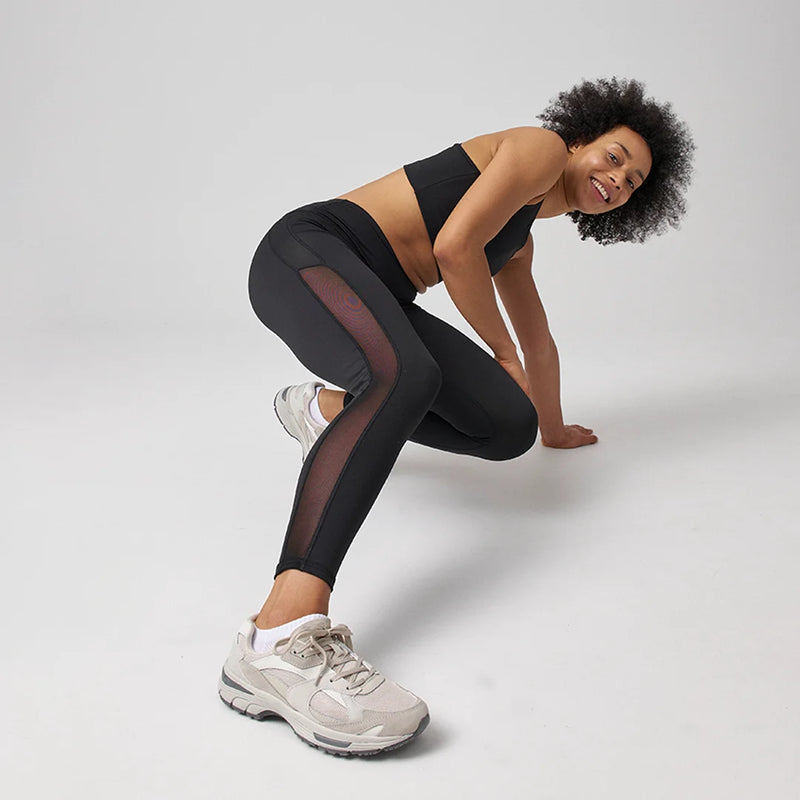 High Waist Leggings Mesh - Hosen - Blickdicht