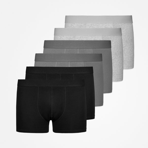 Boxershorts ohne Logo - Unterhosen - Mix(Schwarz/Dunkelgrau/Hellgrau)