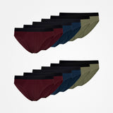 {"alt": "Herrenslips - Unterhosen - Mix (Rot/Olive/Blau)", "quantity":"2"}