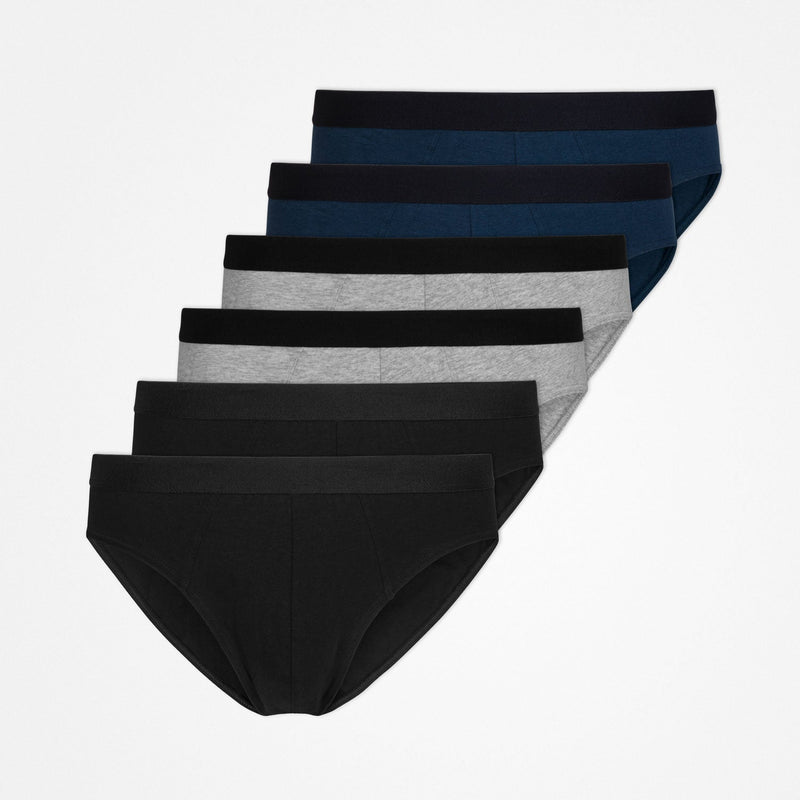 Herenslip - Onderbroek - Mix (zwart/grijs/blauw)
