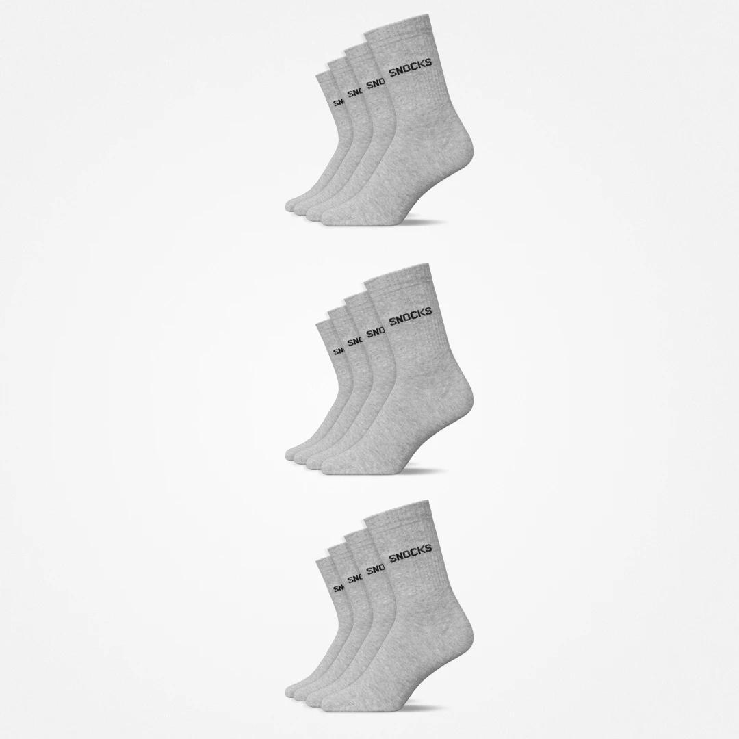 {"alt": "Tennissocken - Socken - Grau (SNOCKS)", "quantity":"3"}