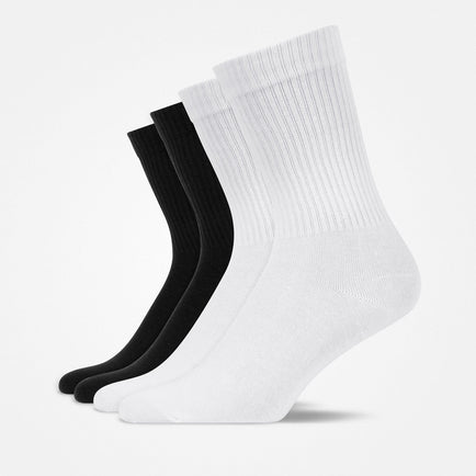 Chaussettes de tennis - Chaussettes - Noir et blanc