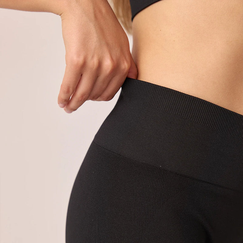 Pantaloncini da ciclismo da donna senza cuciture - Pantaloni - Fascia comfort in vita