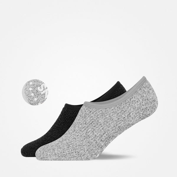 Fluffy Füßlinge - Socken - Mix (Schwarz/Grau)