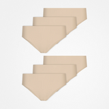 {"alt": "High Waist Hipster Panties aus Mikrofaser - Unterhosen - Hellbeige", "quantity":"2"}