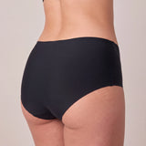 Microfiber High Waist Seamless Hipster | Schwarz