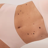 Hipster sans couture taille haute en microfibre | Beige