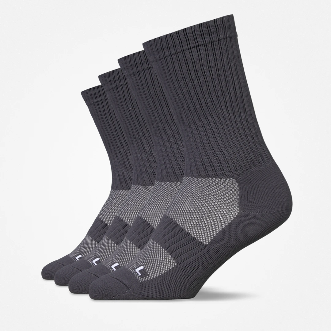 Chaussettes de course hautes - Chaussettes - Gris