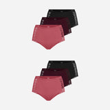 {"alt": "High Waist Hipster Panties mit Spitze - Unterhosen - Mix (Mauve/Weinrot/Schwarz)", "quantity":"2"}