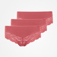 Hipster Panties avec dentelle - Sous-vêtements - Mauve