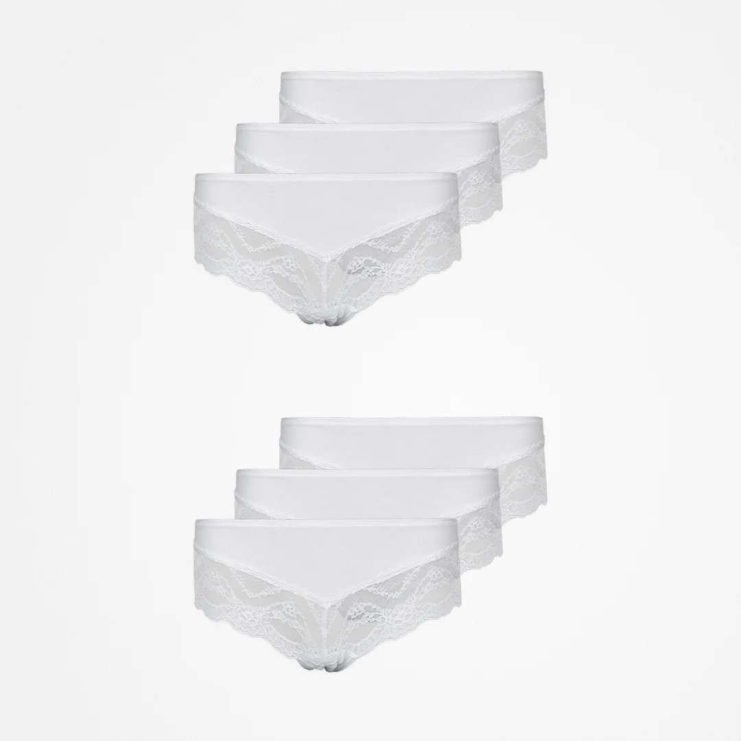 {"alt": "Hipster Panties mit Spitze - Unterhosen - Weiß", "quantity":"2"}