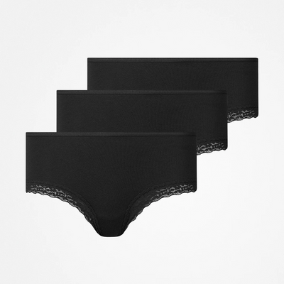 Hipster Panties avec dentelle - Sous-vêtements - Noir (Lace)
