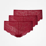 Hipster Panties en dentelle - Sous-vêtements - Rouge foncé