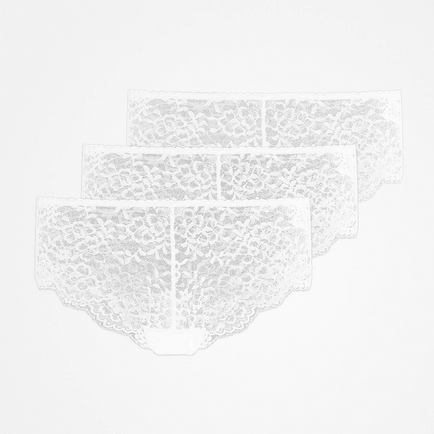 Slip hipster in pizzo - Mutandine - Bianco