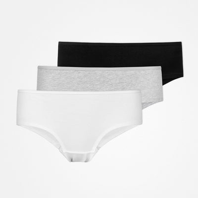 Hipster Panties | Mix (blanc/gris clair/noir)