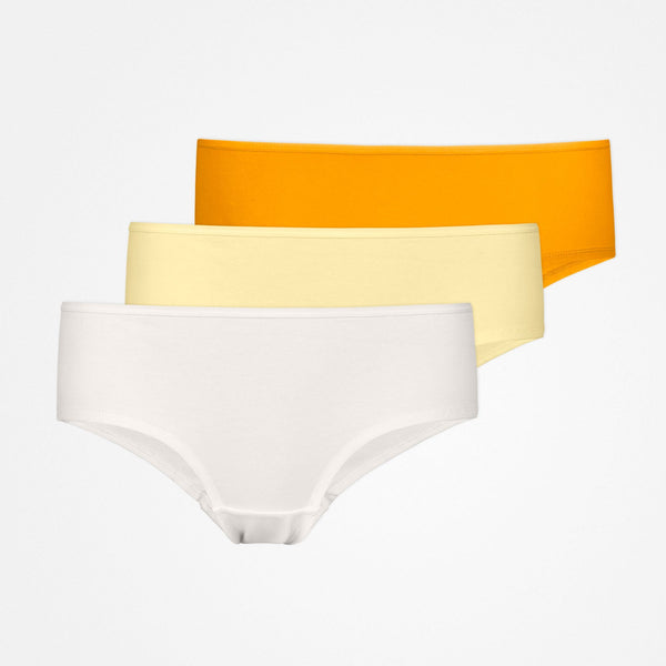 Hipster Panties - Unterhosen - Mix (Orange/Gelb/Creme)