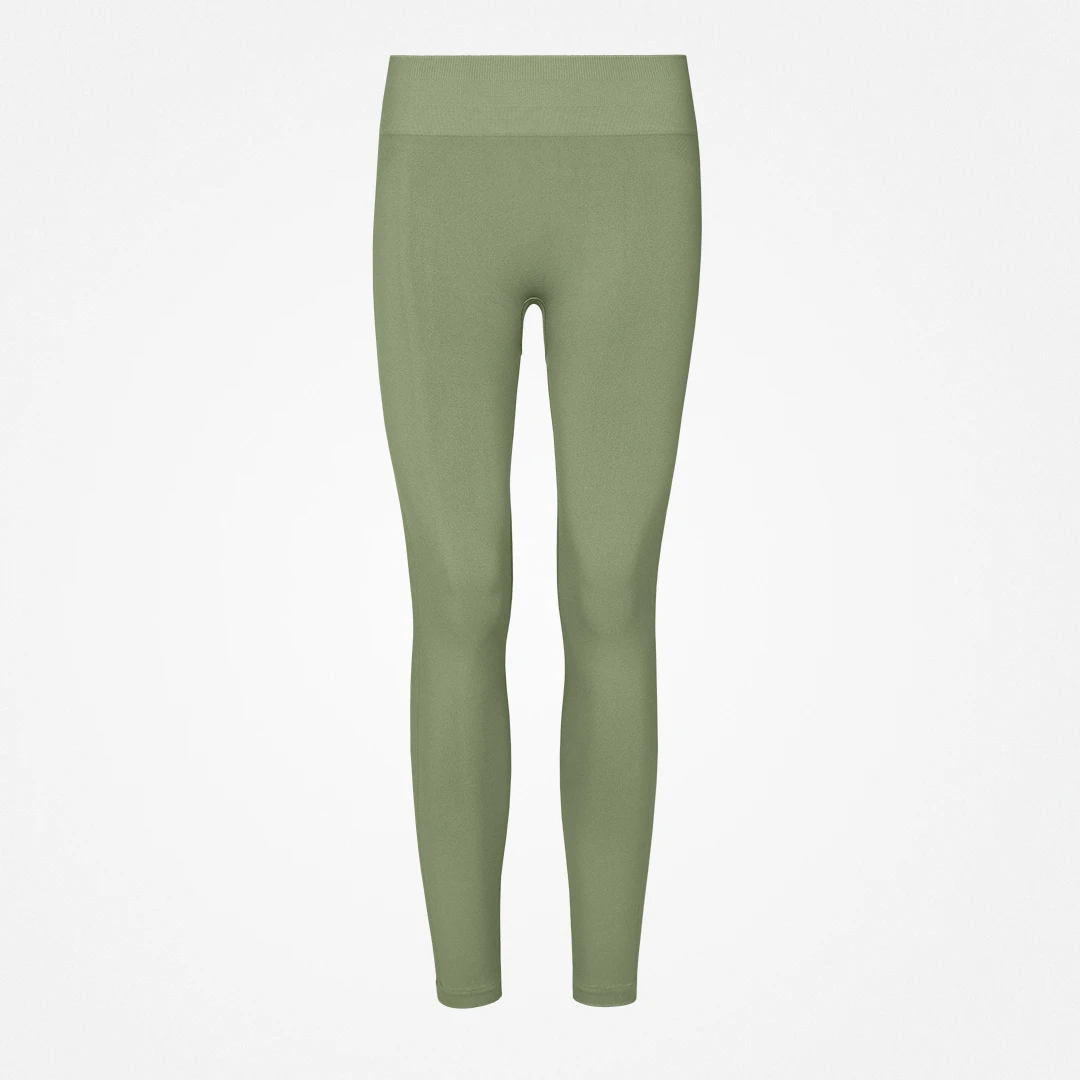 Legginsy bezszwowe z wysoką talią | Jasnozielony