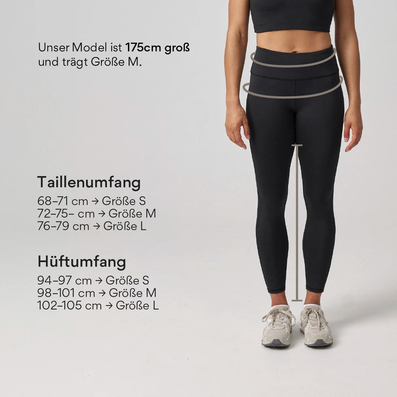 High Waist Leggings Mesh - Hosen - Passform