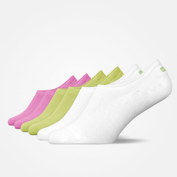 Füßlinge - Socken - Mix (Hellgrün/Weiß/Pink)