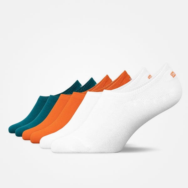Füßlinge - Socken - Mix (Weiß/Orange/Pet