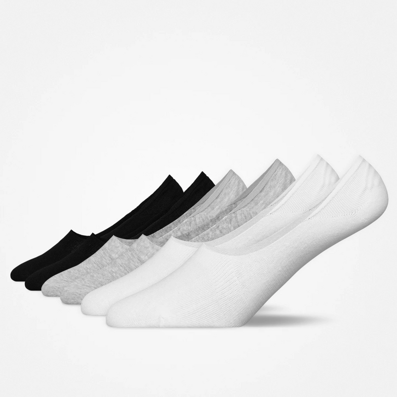 Mid Cut Füßlinge - Socken - Mix (Schwarz/Weiß/Grau)