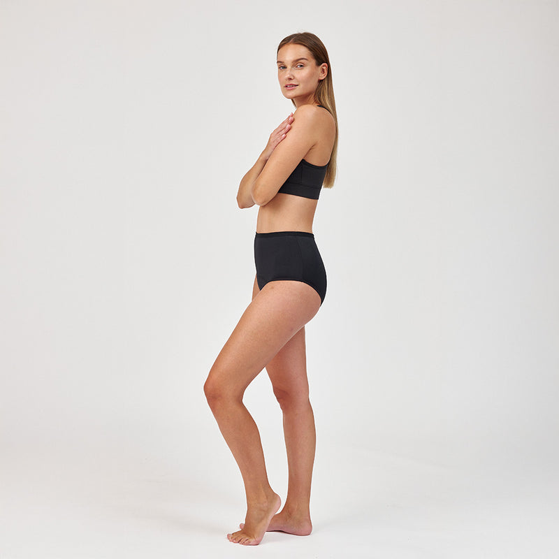 SNOCKS x femtis Period Panty - JULE taille haute | Noir