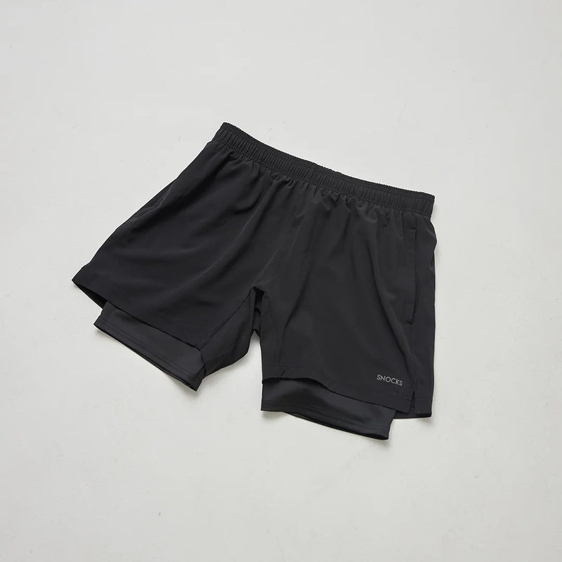 2 in 1 Shorts Herren - Hosen - Kein kratzender Zettel