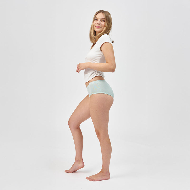 SNOCKS x femtis Teen Period Panty - LENE Hipster - Salbei