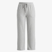 Loungehose Damen Rippstruktur - Hosen - Hellgrau Meliert