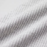 Pantalon lounge pour femmes en maille côtelée | Gris clair chiné