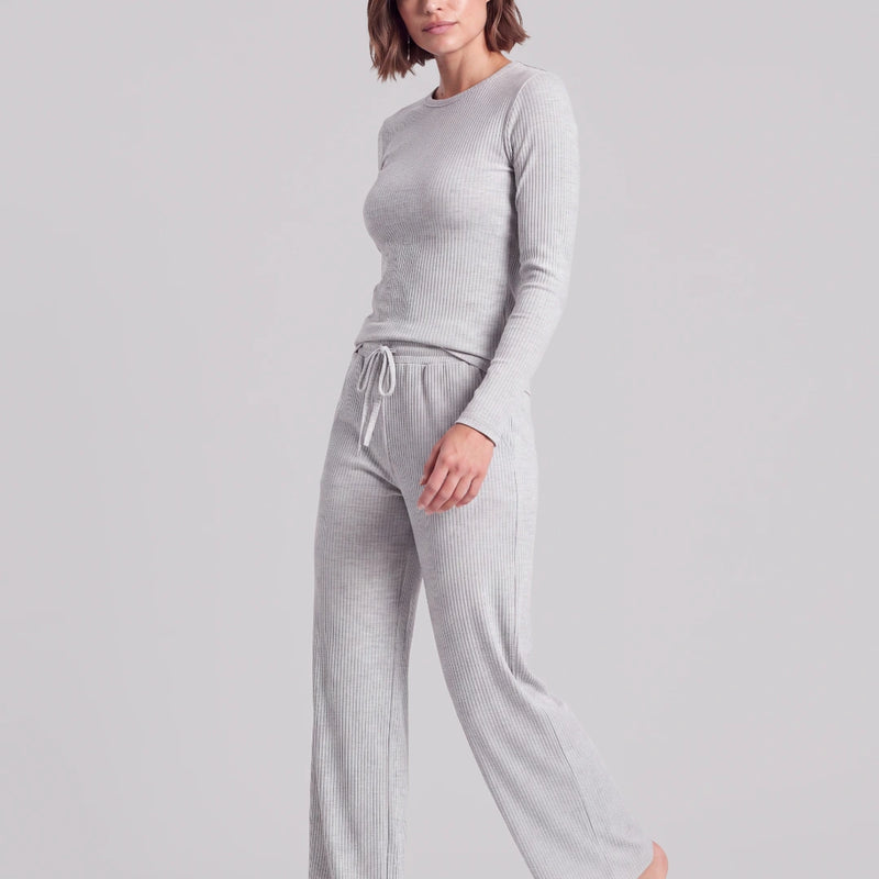 Loungehose Damen Rippstruktur - Hosen - 