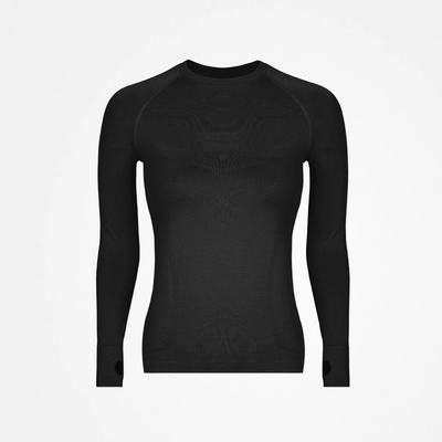 Sportshirt langarm Damen - Oberteile - Schwarz