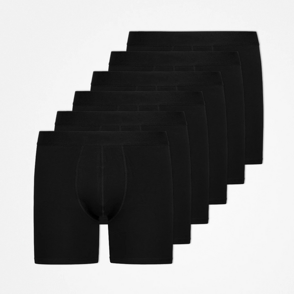 Boxershorts mit längerem Bein | Schwarz (ohne Logo)