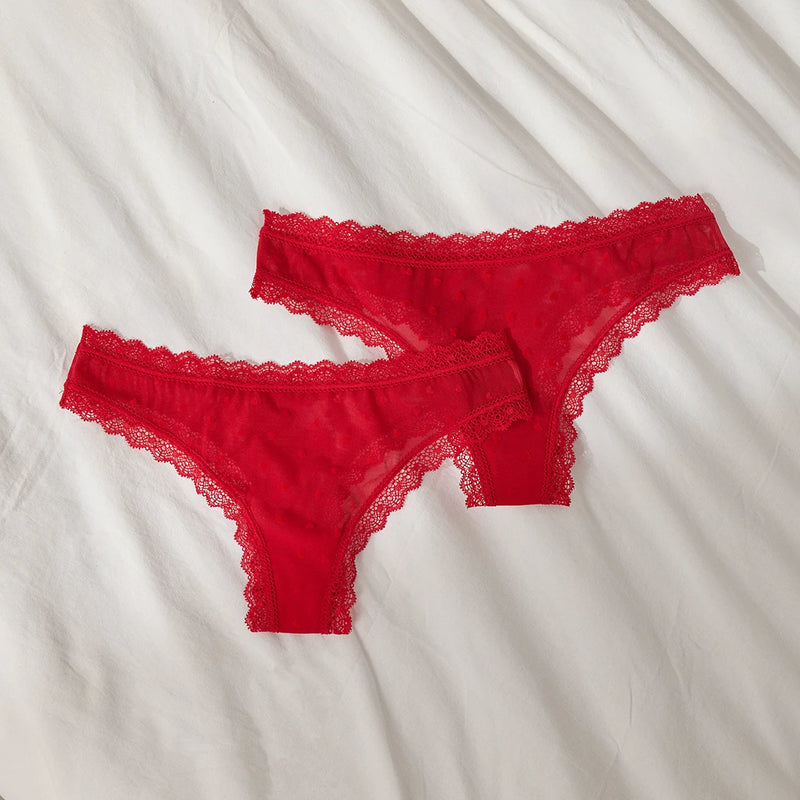 Tangas Spécial Saint-Valentin - Sous-vêtements - Mesh avec des coeurs