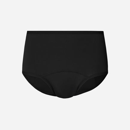 Majtki z wysokim stanem STRONG na okres - Bielizna menstruacyjna - Czarny
