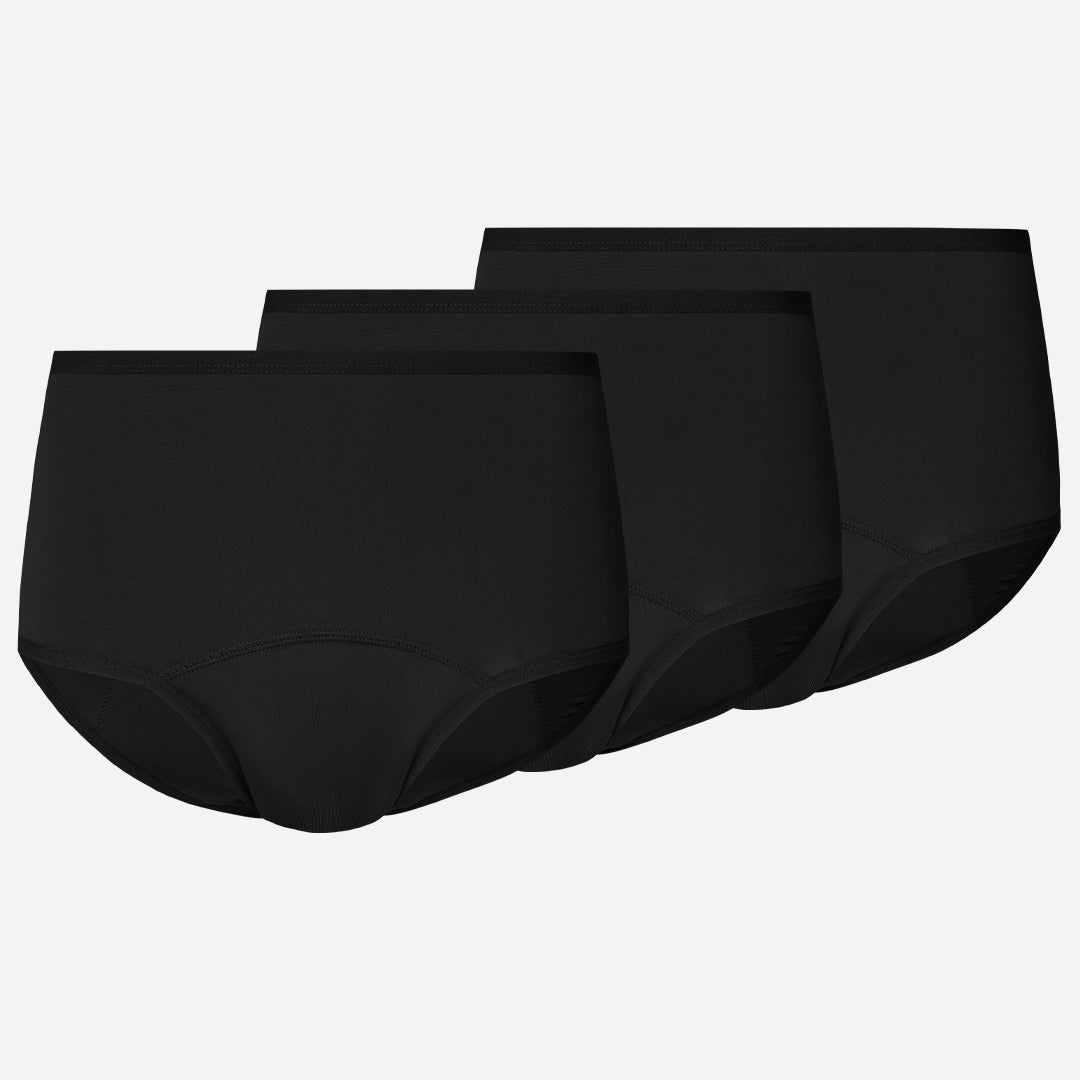 {"alt": "Perioden High Waist Slip STRONG - Periodenunterwäsche - Schwarz", "quantity":"3"}