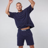 Set pigiama uomo corto | Blu scuro