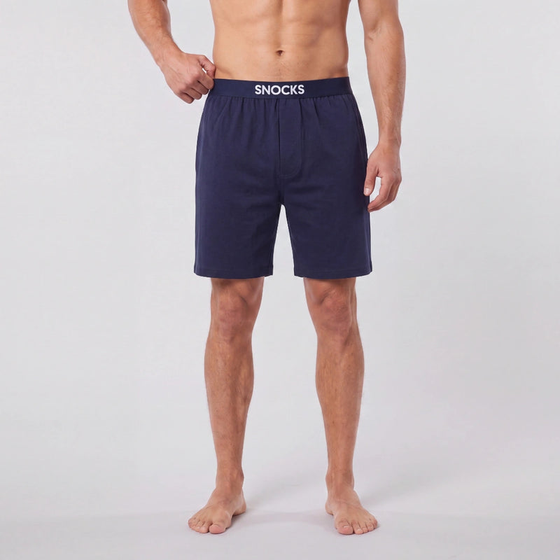 Set pigiama uomo corto | Blu scuro