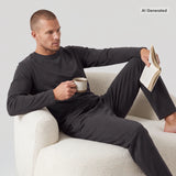 Schlafanzug Set Herren lang - Kleidung - 